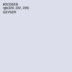 #DCDEEB - Geyser Color Image