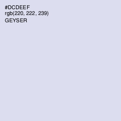 #DCDEEF - Geyser Color Image