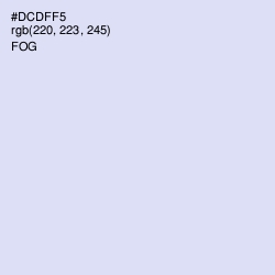 #DCDFF5 - Fog Color Image
