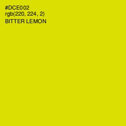 #DCE002 - Bitter Lemon Color Image