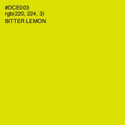 #DCE003 - Bitter Lemon Color Image