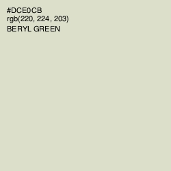 #DCE0CB - Beryl Green Color Image