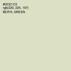 #DCE1C5 - Beryl Green Color Image