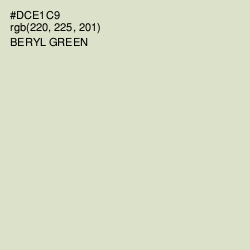 #DCE1C9 - Beryl Green Color Image