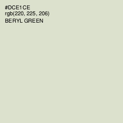 #DCE1CE - Beryl Green Color Image