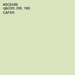 #DCE4BE - Caper Color Image