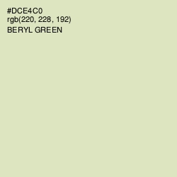 #DCE4C0 - Beryl Green Color Image