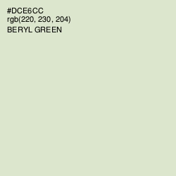 #DCE6CC - Beryl Green Color Image