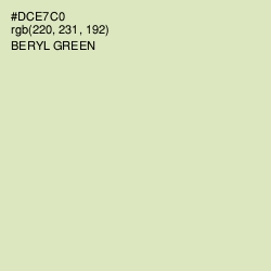 #DCE7C0 - Beryl Green Color Image