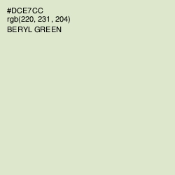 #DCE7CC - Beryl Green Color Image
