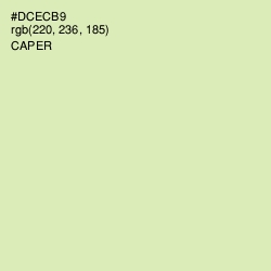 #DCECB9 - Caper Color Image