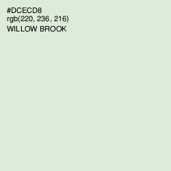 #DCECD8 - Willow Brook Color Image