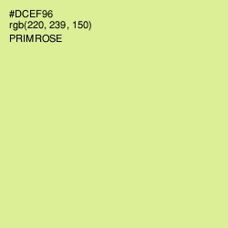 #DCEF96 - Primrose Color Image