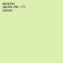 #DCEFB1 - Caper Color Image