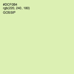 #DCF0B4 - Gossip Color Image