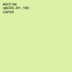 #DCF1A6 - Caper Color Image