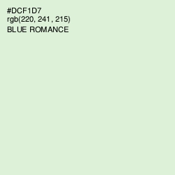 #DCF1D7 - Blue Romance Color Image