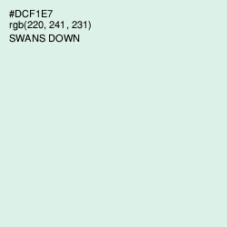 #DCF1E7 - Swans Down Color Image