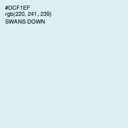 #DCF1EF - Swans Down Color Image