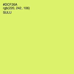 #DCF26A - Sulu Color Image