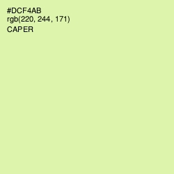 #DCF4AB - Caper Color Image