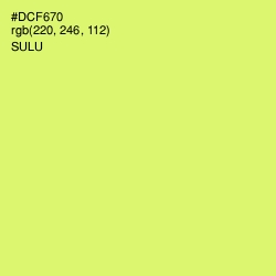 #DCF670 - Sulu Color Image