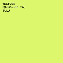 #DCF76B - Sulu Color Image