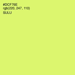 #DCF76E - Sulu Color Image