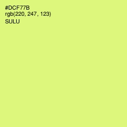 #DCF77B - Sulu Color Image