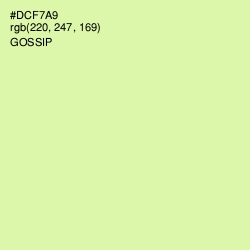 #DCF7A9 - Gossip Color Image