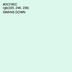 #DCF8EC - Swans Down Color Image