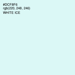 #DCF8F6 - White Ice Color Image