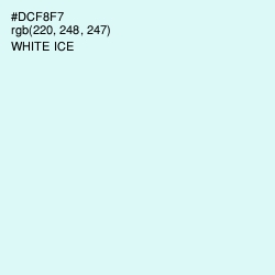 #DCF8F7 - White Ice Color Image