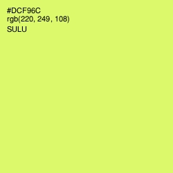 #DCF96C - Sulu Color Image