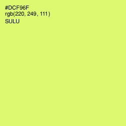 #DCF96F - Sulu Color Image