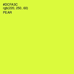 #DCFA3C - Pear Color Image