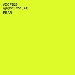 #DCFB29 - Pear Color Image