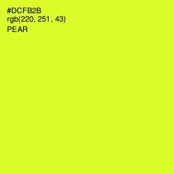 #DCFB2B - Pear Color Image