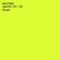 #DCFB32 - Pear Color Image