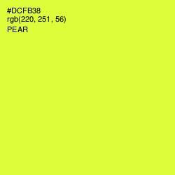 #DCFB38 - Pear Color Image