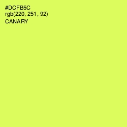 #DCFB5C - Canary Color Image