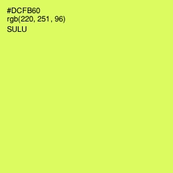 #DCFB60 - Sulu Color Image