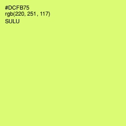 #DCFB75 - Sulu Color Image