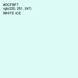 #DCFBF7 - White Ice Color Image