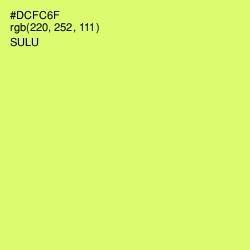 #DCFC6F - Sulu Color Image