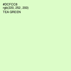 #DCFCC8 - Tea Green Color Image