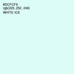 #DCFCF6 - White Ice Color Image