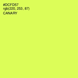 #DCFD57 - Canary Color Image