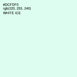 #DCFDF0 - White Ice Color Image