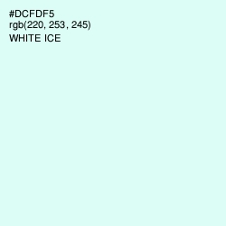 #DCFDF5 - White Ice Color Image